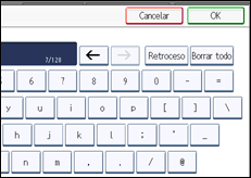 Ilustración de la pantalla panel de mandos