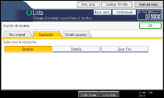Ilustración de la pantalla panel de mandos