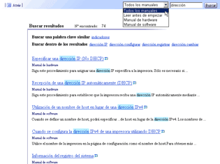 Visualizaci&oacute;n de resultados de b&uacute;squeda