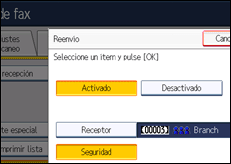 Ilustración de la pantalla panel de mandos
