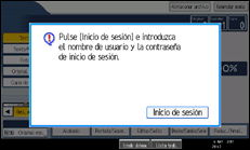 Ilustración de la pantalla panel de mandos