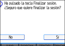 Ilustración de la pantalla panel de mandos