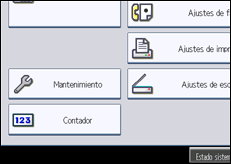 Ilustración de la pantalla panel de mandos