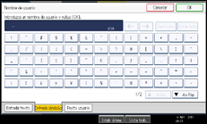 Ilustración de la pantalla panel de mandos