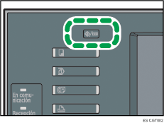 Ilustración de la tecla Herramientas usuario/Contador