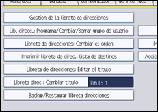 ilustración de la pantalla del panel de operaciones