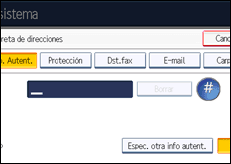 Ilustraci&oacute;n de la pantalla panel de mandos