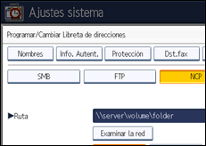 Ilustraci&oacute;n de la pantalla panel de mandos