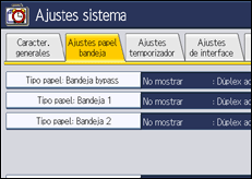 Ilustración de la pantalla panel de mandos