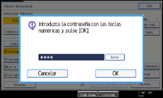 Ilustración de la pantalla panel de mandos