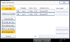 Ilustración de la pantalla panel de mandos