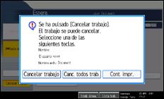 Ilustraci&oacute;n de la pantalla panel de mandos