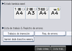 Ilustraci&oacute;n de la pantalla panel de mandos