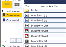 Ilustración de la pantalla panel de mandos