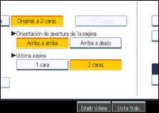 Ilustración de la pantalla panel de mandos