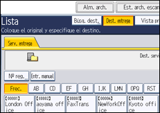 Ilustración de la pantalla panel de mandos
