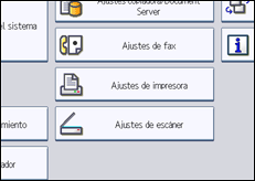 Ilustración de la pantalla panel de mandos