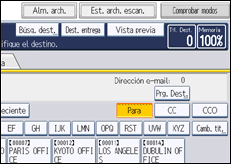 Ilustración de la pantalla panel de mandos