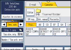 Ilustración de la pantalla panel de mandos
