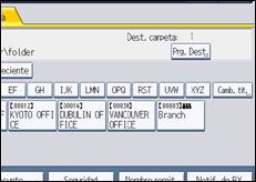 Ilustración de la pantalla panel de mandos