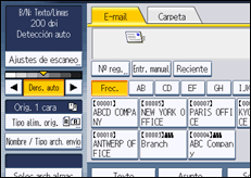 Ilustración de la pantalla panel de mandos