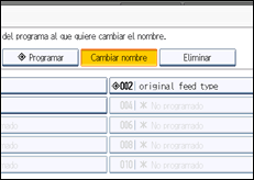 Ilustración de la pantalla panel de mandos