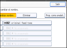 Ilustración de la pantalla panel de mandos