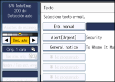 Ilustraci&oacute;n de la pantalla panel de mandos