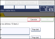 Ilustración de la pantalla panel de mandos