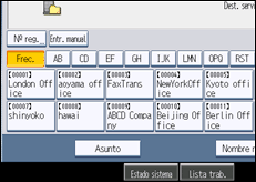 Ilustración de la pantalla panel de mandos