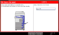 Ilustración de la pantalla panel de mandos