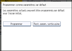 Illustration de l'écran du panneau de commande