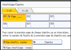 Illustration de l'écran du panneau de commande
