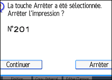 Illustration de l'écran du panneau de commande