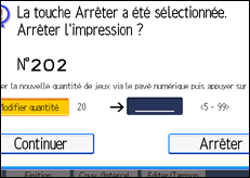 Illustration de l'écran du panneau de commande