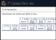 Illustration de l'écran du panneau de commande