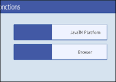 Illustration de l'écran du panneau de commande