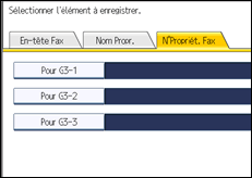 Illustration de l'écran du panneau de commande