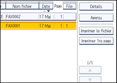 Illustration de l'écran du panneau de commande