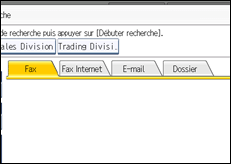 Illustration de l'écran du panneau de commande