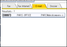Illustration de l'écran du panneau de commande
