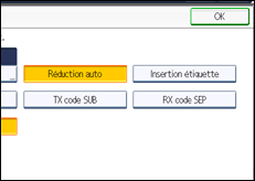 Illustration de l'écran du panneau de commande