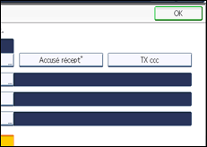 Illustration de l'écran du panneau de commande