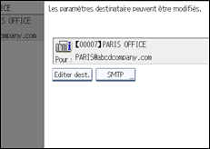 Illustration de l'écran du panneau de commande