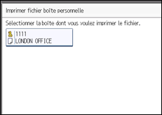 Illustration de l'écran du panneau de commande