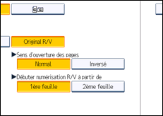 Illustration de l'écran du panneau de commande