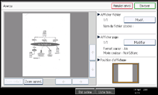 Illustration de l'écran du panneau de commande