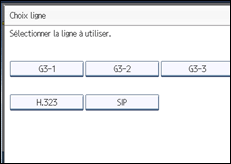 Illustration de l'écran du panneau de commande