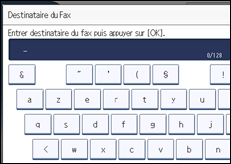 Illustration de l'écran du panneau de commande