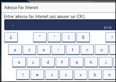 Illustration de l'écran du panneau de commande